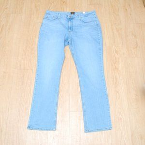 Lee Women's Mid Rise Straight Regular Fit Jeans Size18 Long